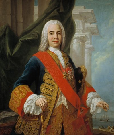 Portret van Zenón de Somodevilla, 1e Markies van la Ensenada (1702-1781) door Jacopo Amigoni